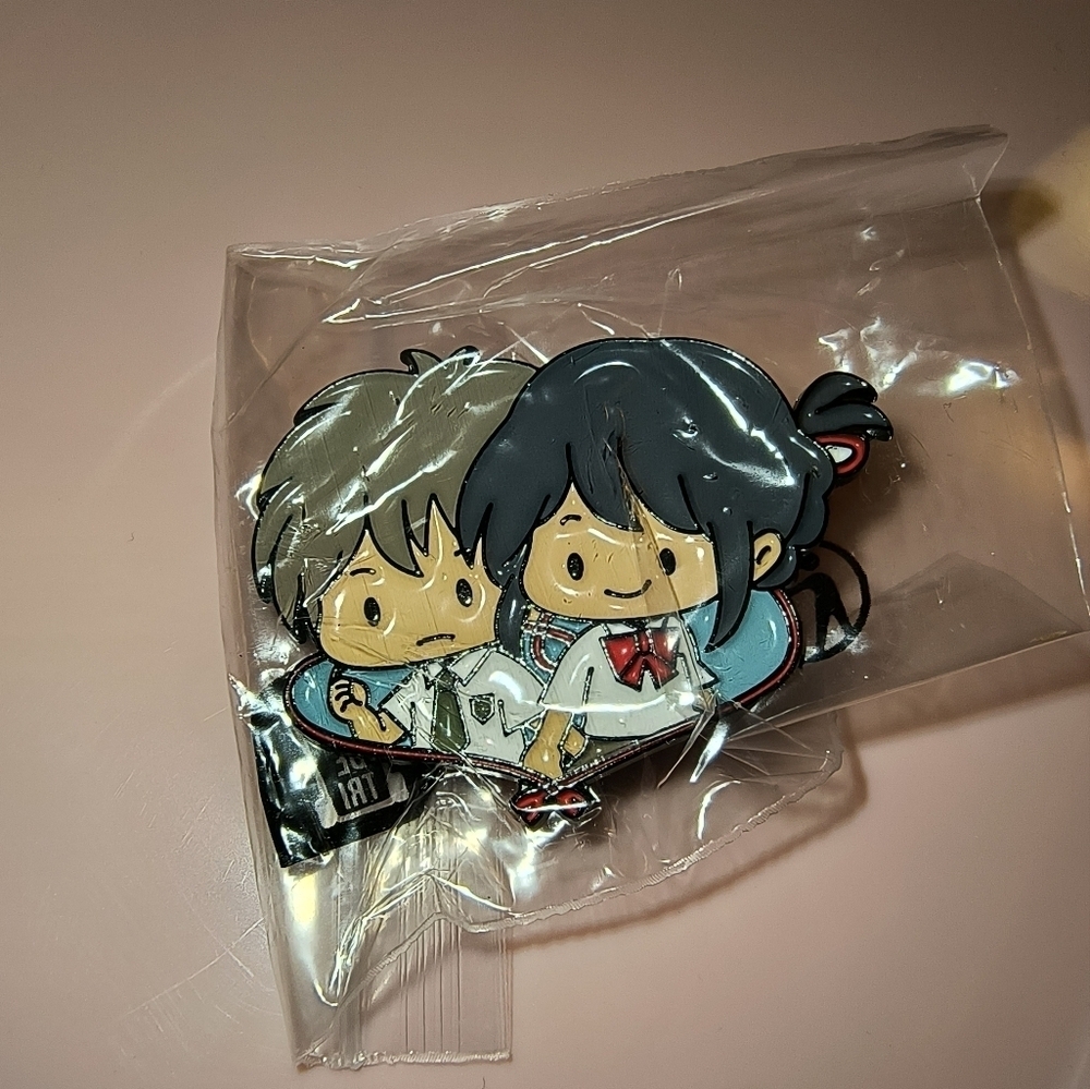 Charming Cartoon Couple Enamel Pin Studio Ghibli